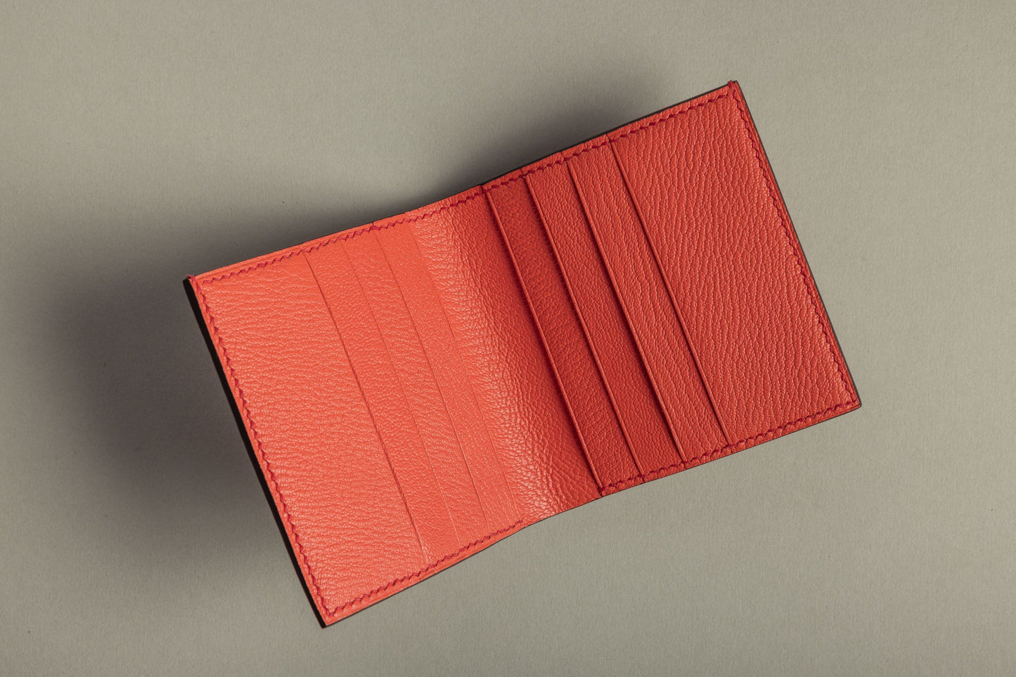 Crocodile flap wallet (Rouge)