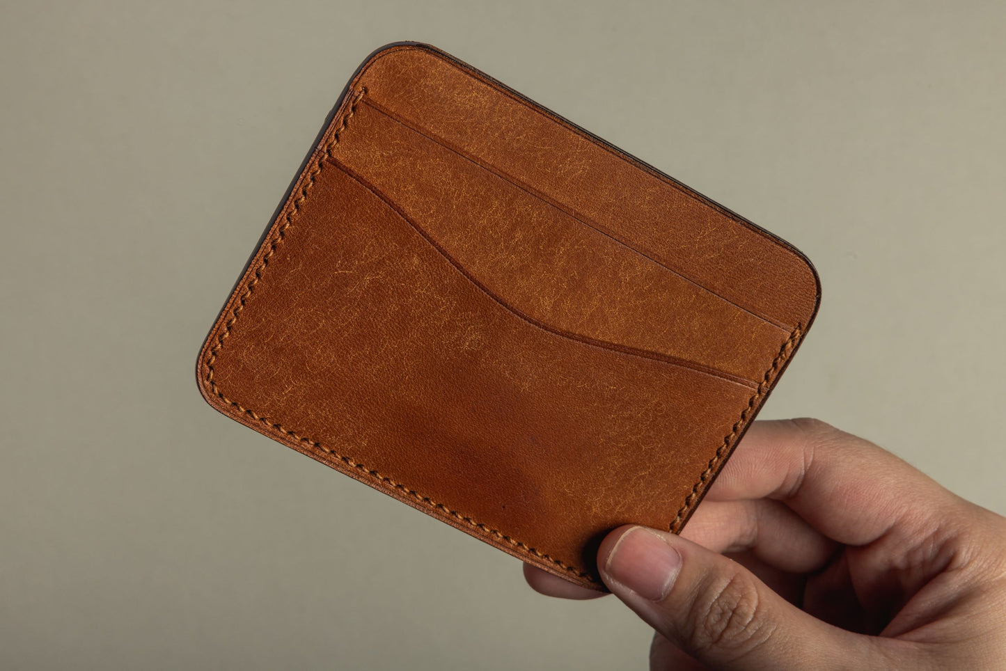 Rounded cardholder 3CC (brown)