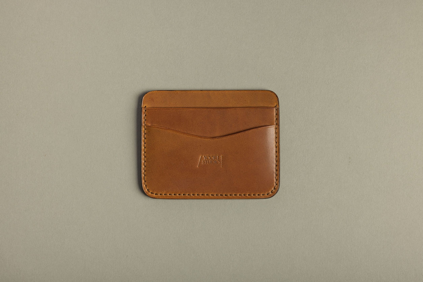 Rounded cardholder 3CC (natural brown)