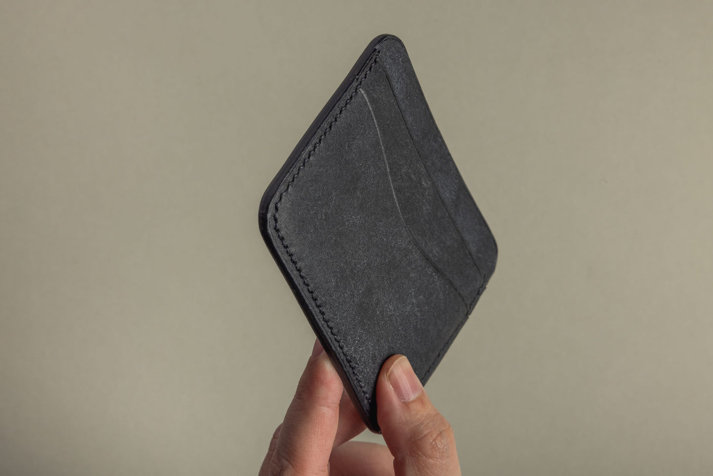 Rounded cardholder 3CC (navy)