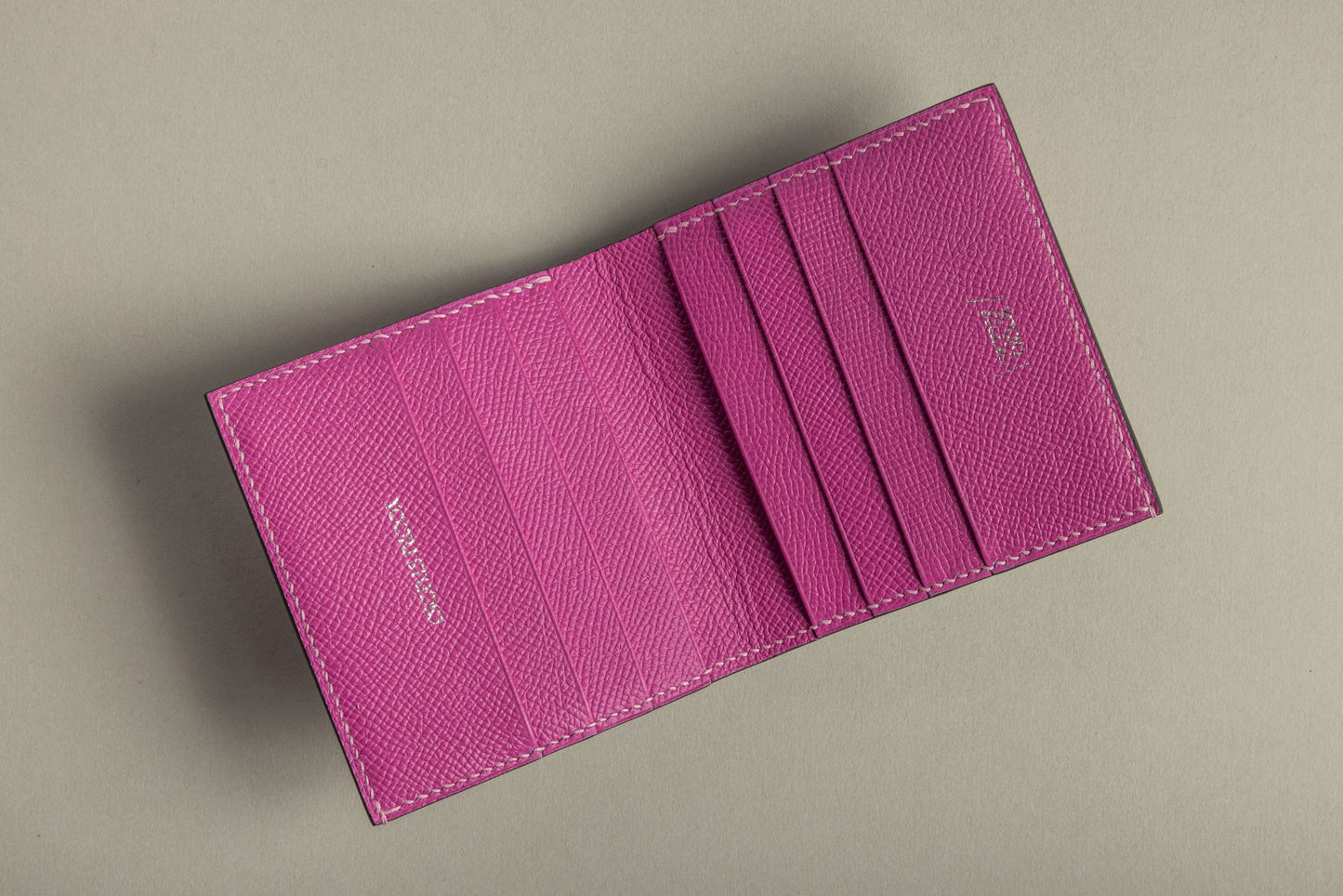 Crocodile flap wallet (baby pink)