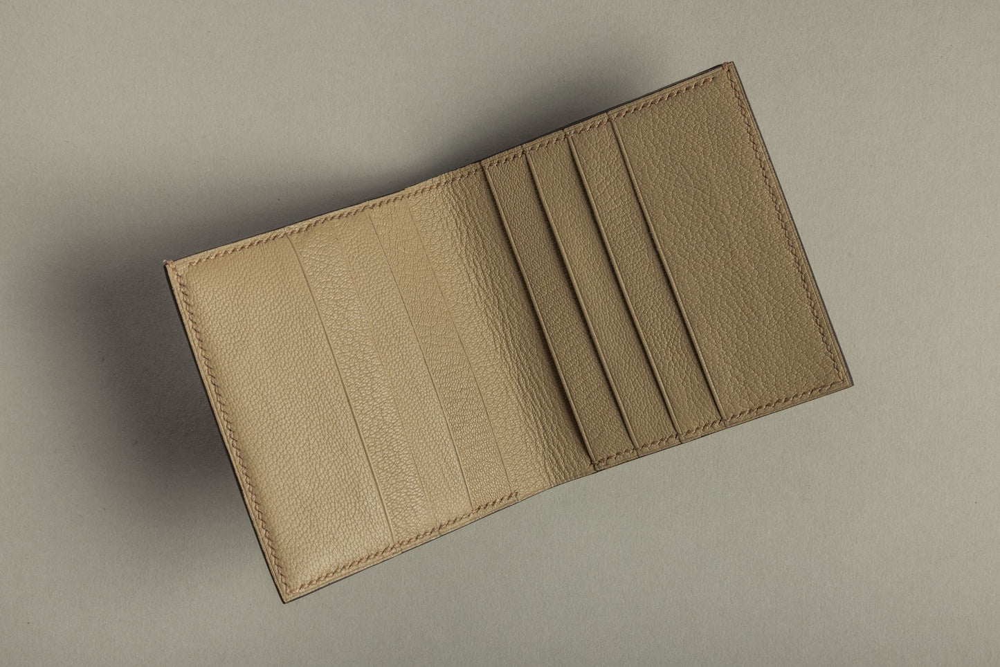 Crocodile flap wallet (peanut)