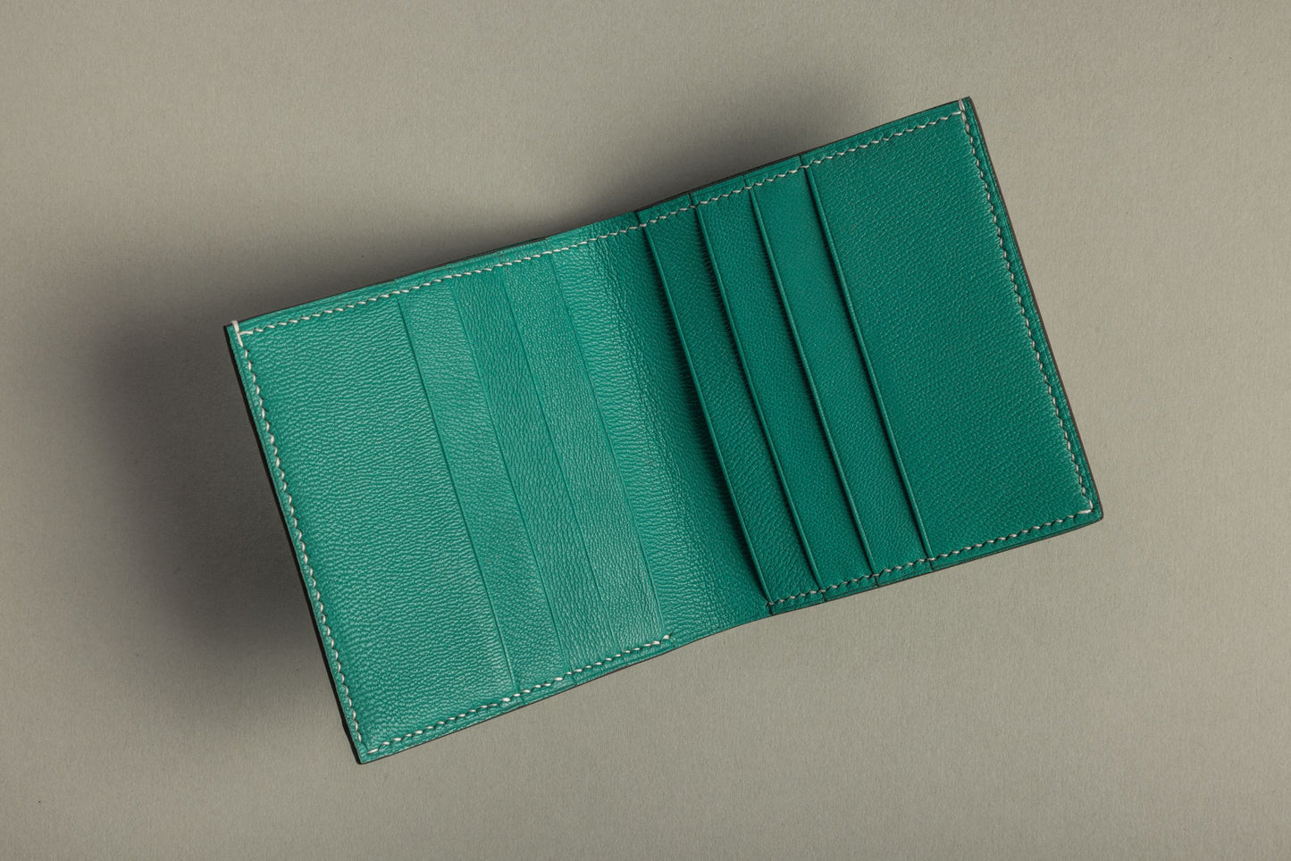 Crocodile flap wallet (shamrock)